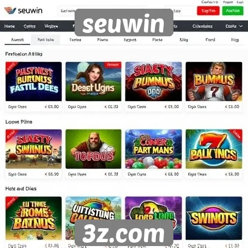 diversidade de jogos disponíveis na plataforma seuwin